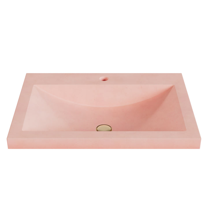 Nero Barrel Drop-In Faucet Ledge Sink - 26"