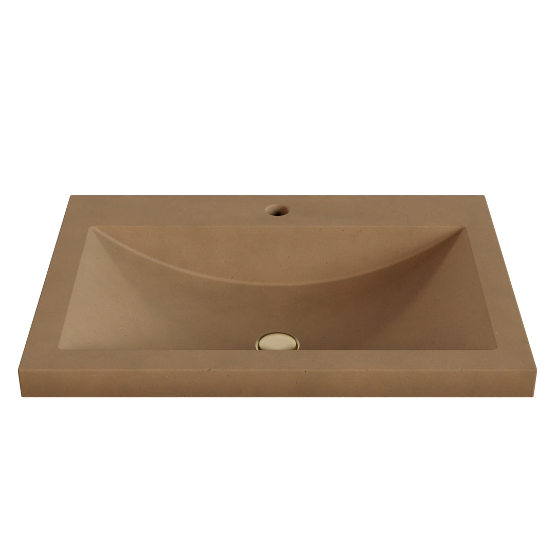 Nero Barrel Drop-In Faucet Ledge Sink - 26"
