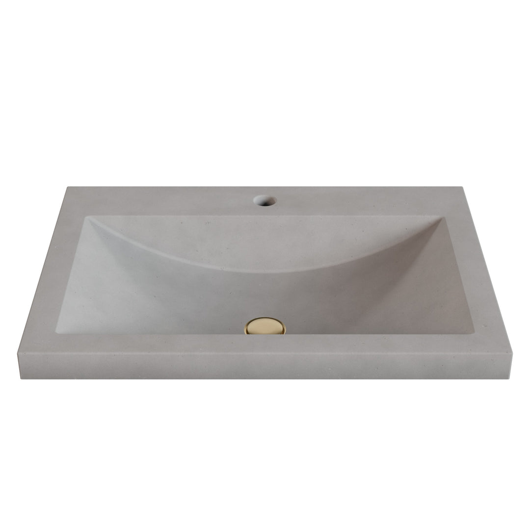 Nero Barrel Drop-In Faucet Ledge Sink - 26"