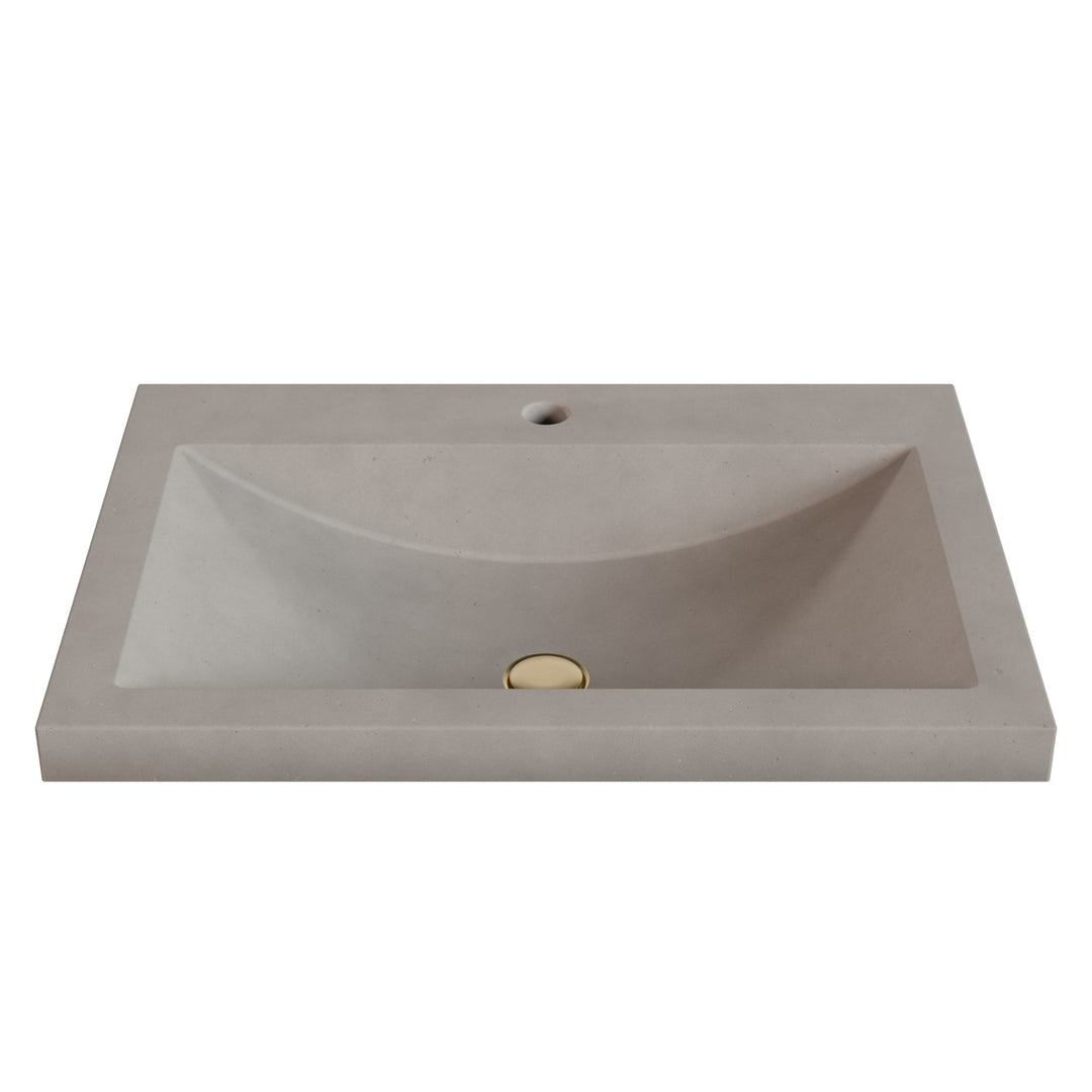 Nero Barrel Drop-In Faucet Ledge Sink - 26"