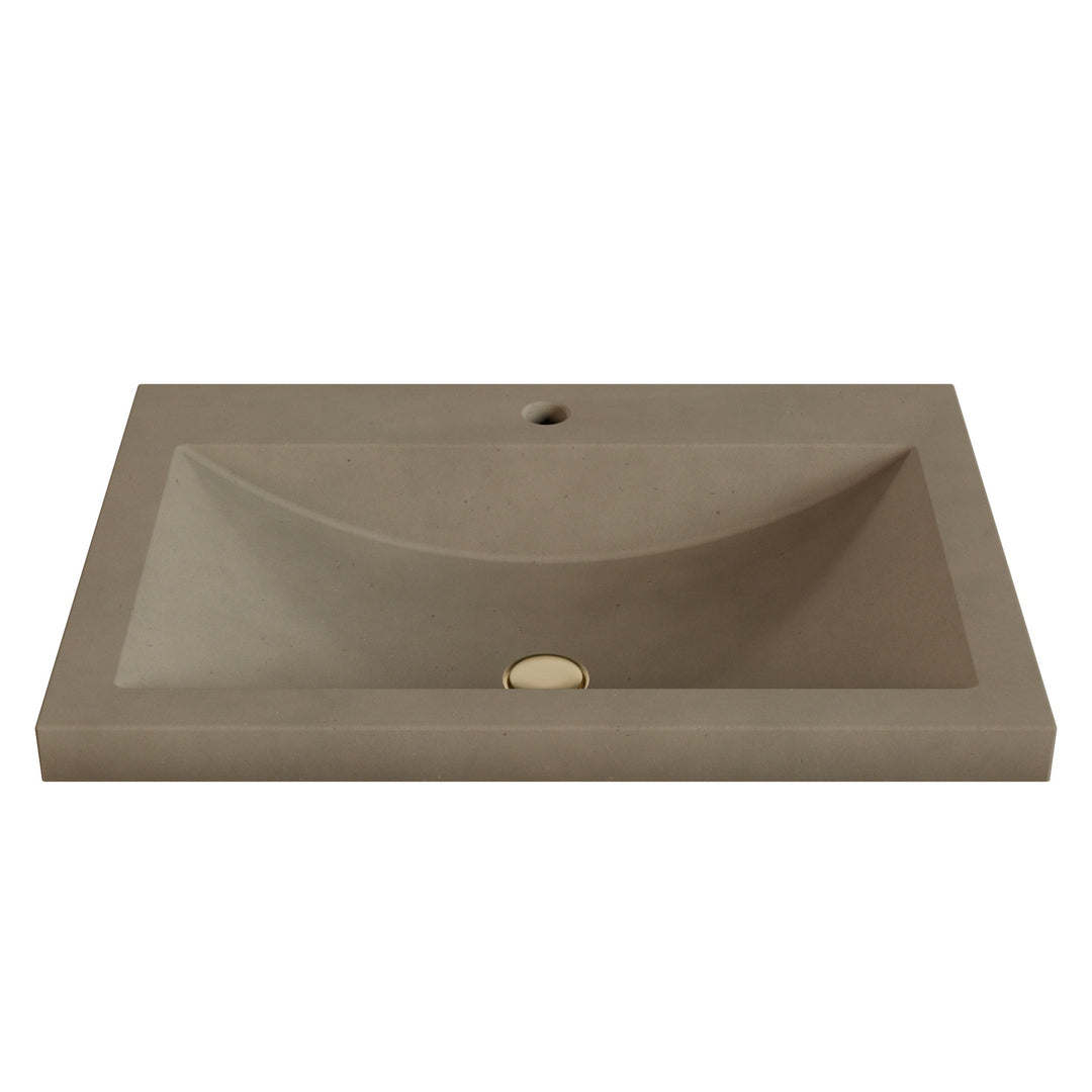 Nero Barrel Drop-In Faucet Ledge Sink - 26"