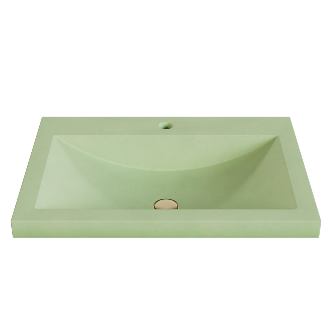 Nero Barrel Drop-In Faucet Ledge Sink - 26"