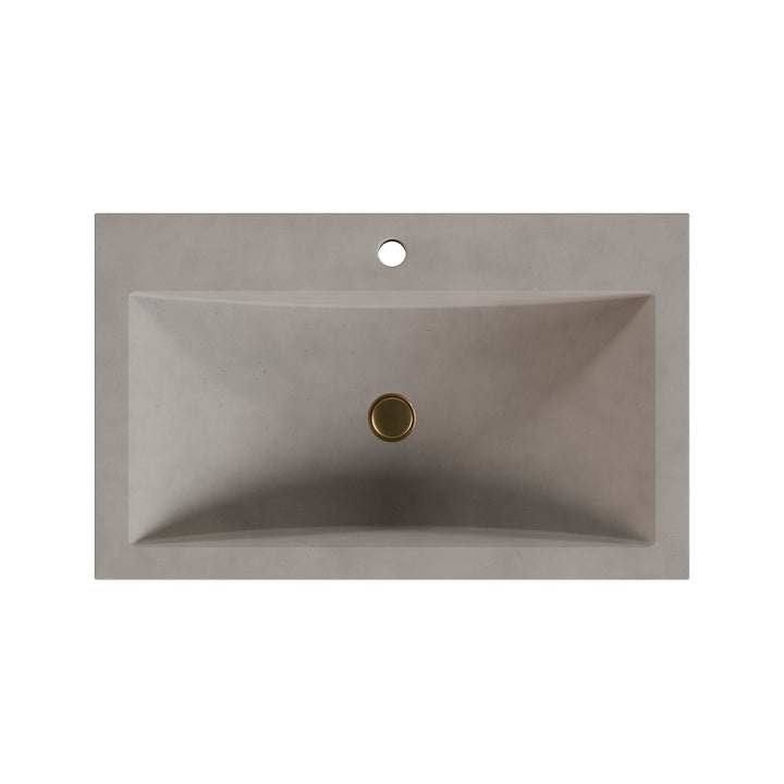Nero Barrel Drop-In Faucet Ledge Sink - 30"