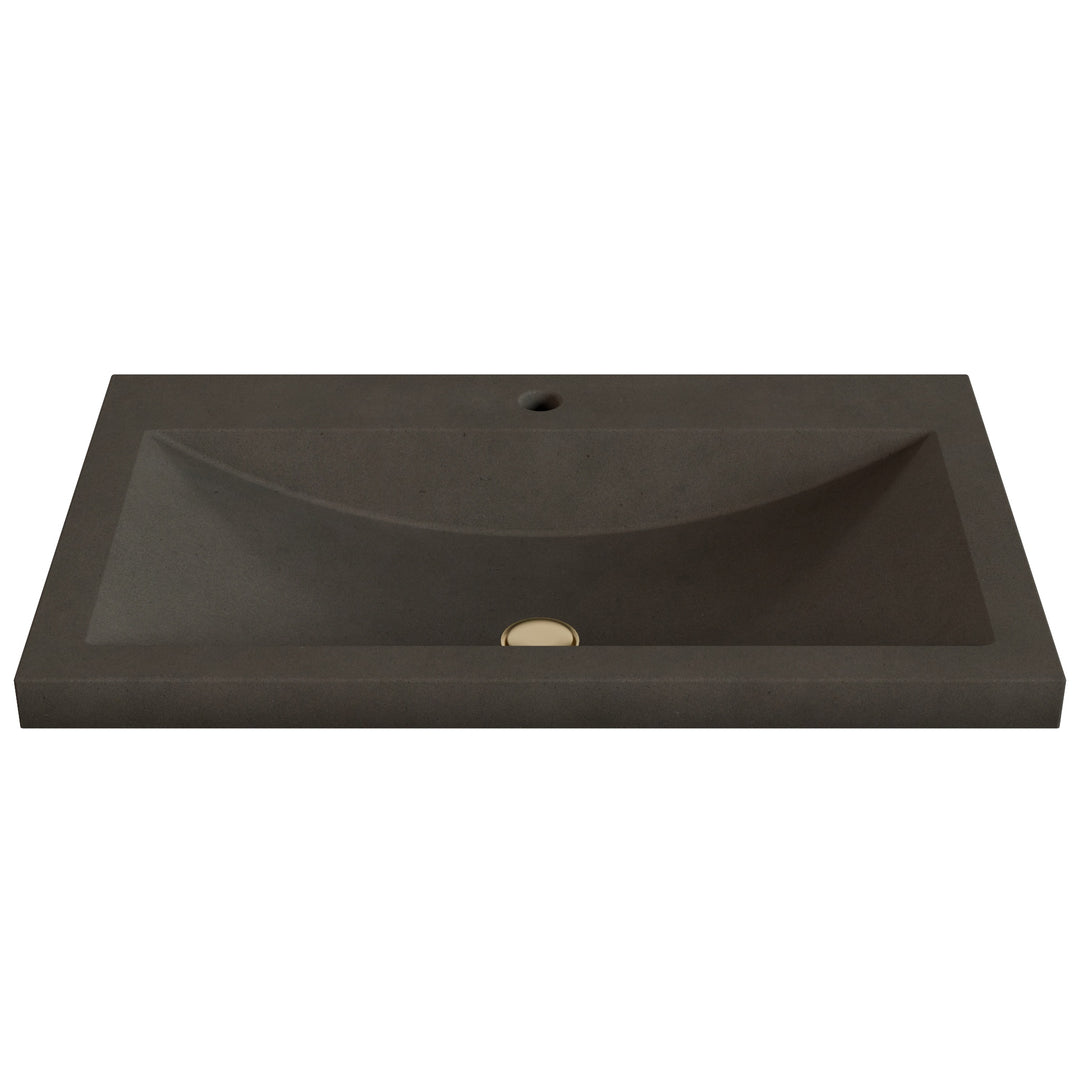 Nero Barrel Drop-In Faucet Ledge Sink - 30"