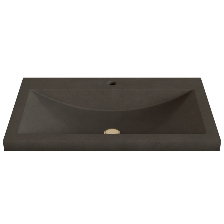 Nero Barrel Drop-In Faucet Ledge Sink - 30"