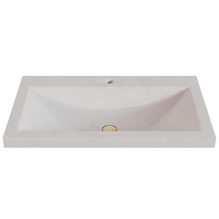 Nero Barrel Drop-In Faucet Ledge Sink - 30"