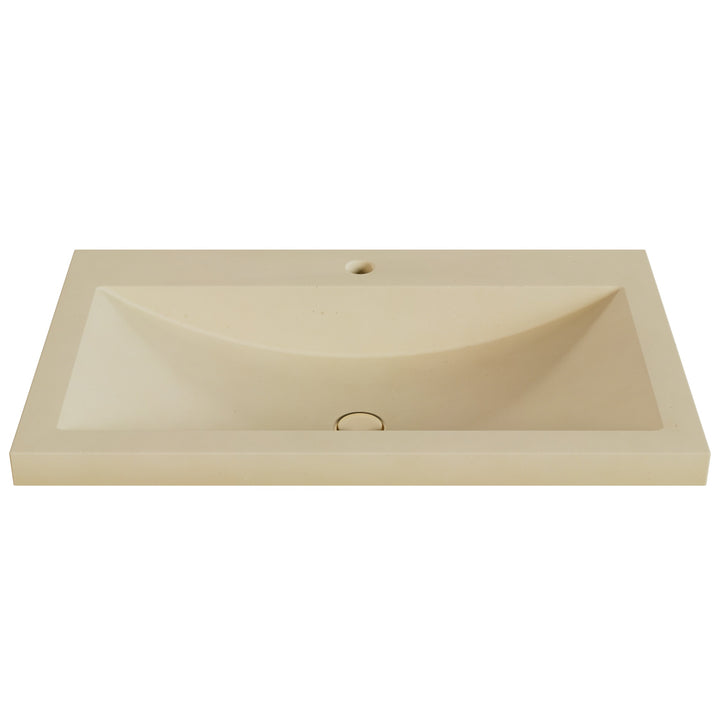 Nero Barrel Drop-In Faucet Ledge Sink - 30"