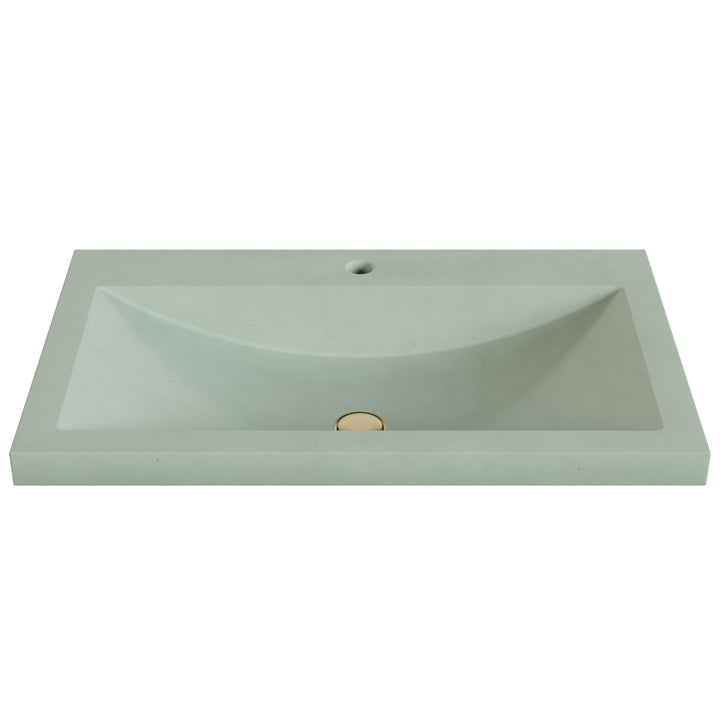 Nero Barrel Drop-In Faucet Ledge Sink - 30"