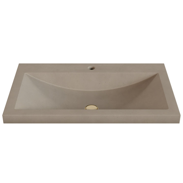 Nero Barrel Drop-In Faucet Ledge Sink - 30"
