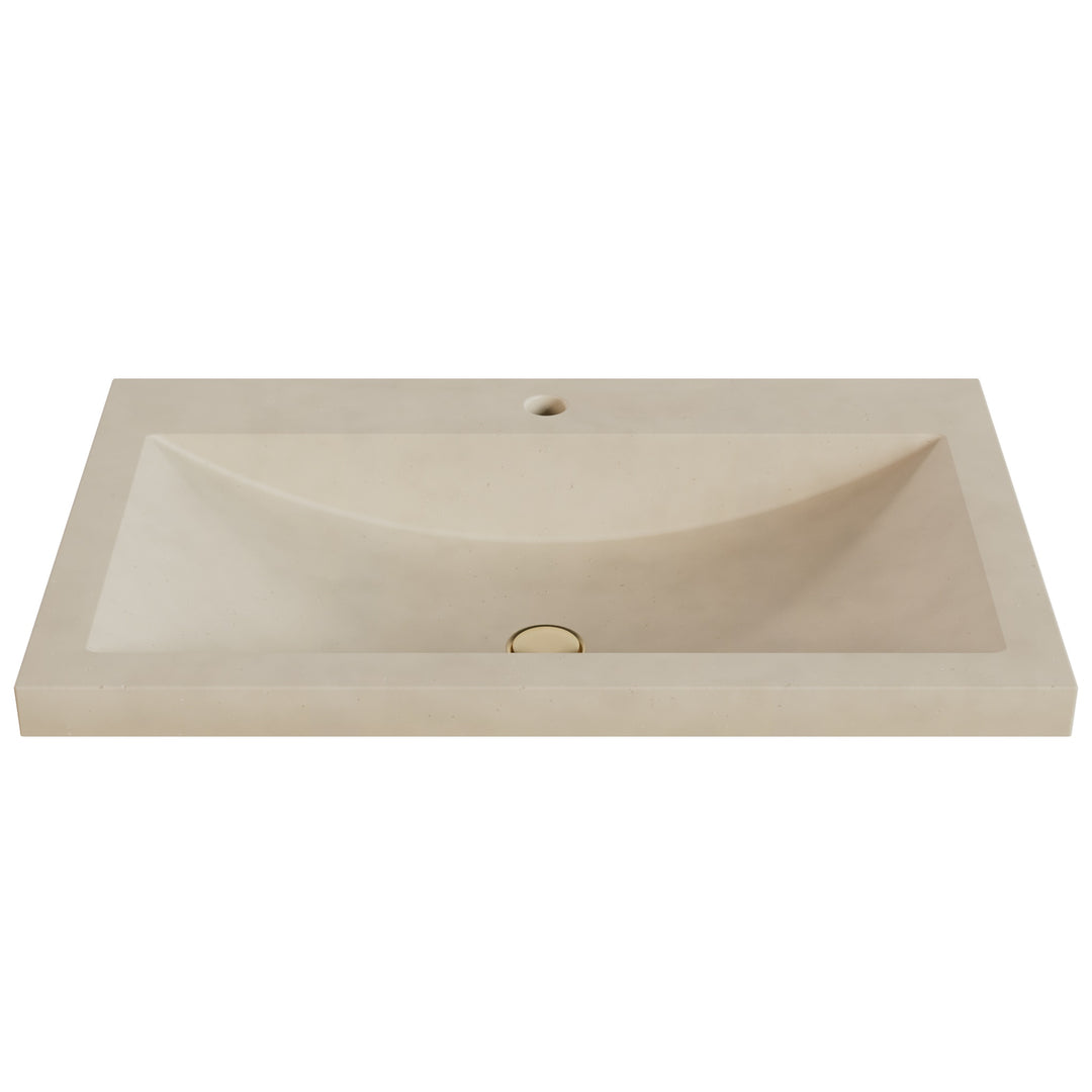 Nero Barrel Drop-In Faucet Ledge Sink - 30"