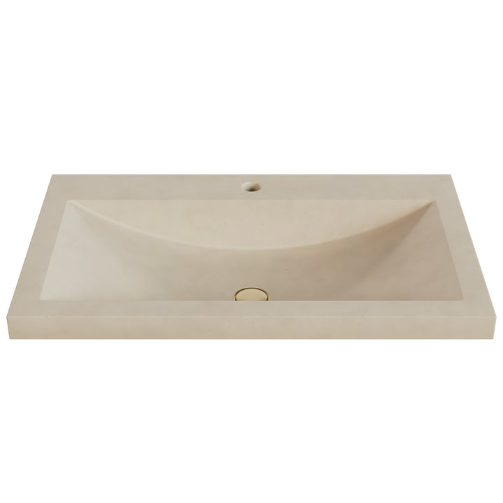 Nero Barrel Drop-In Faucet Ledge Sink - 30"