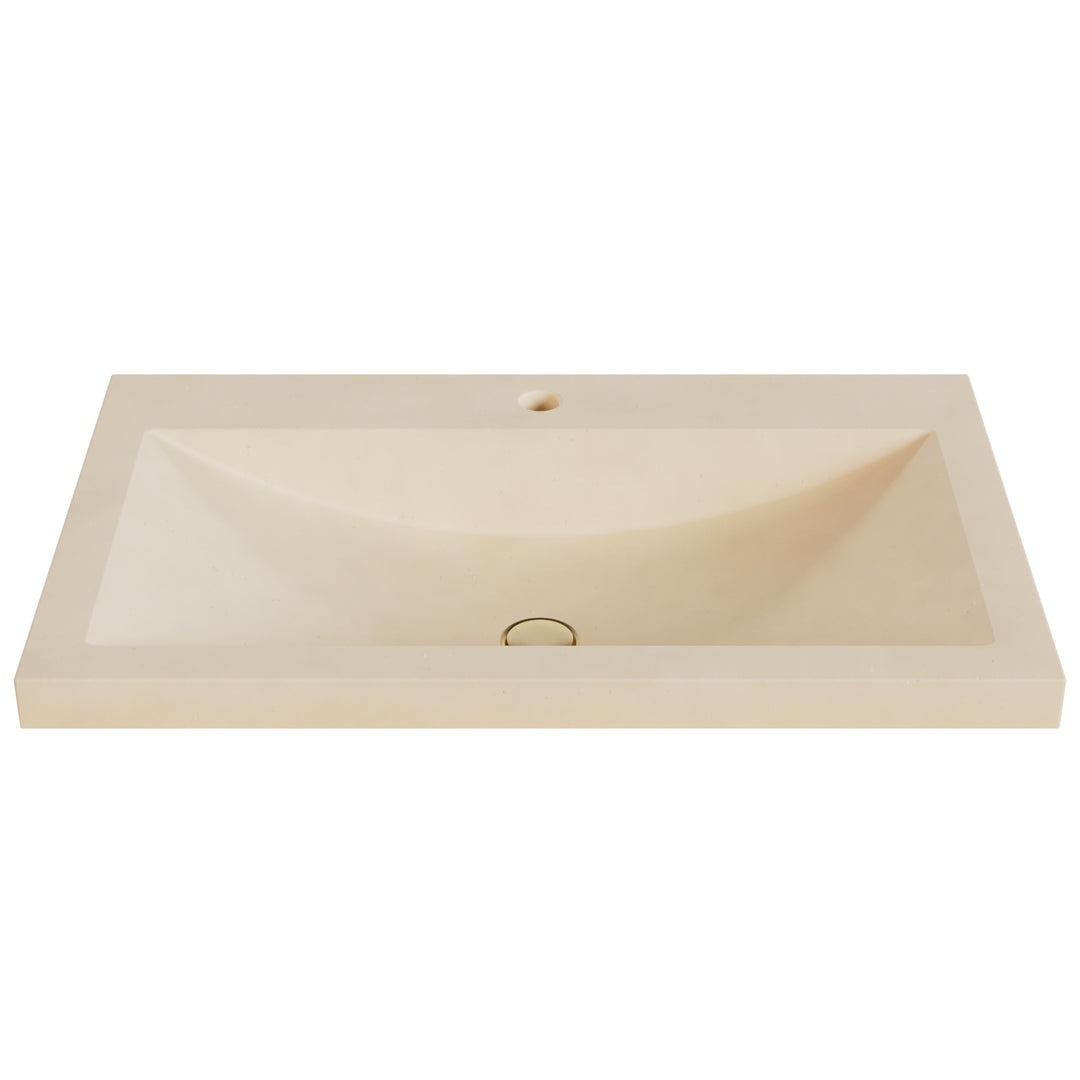 Nero Barrel Drop-In Faucet Ledge Sink - 30"