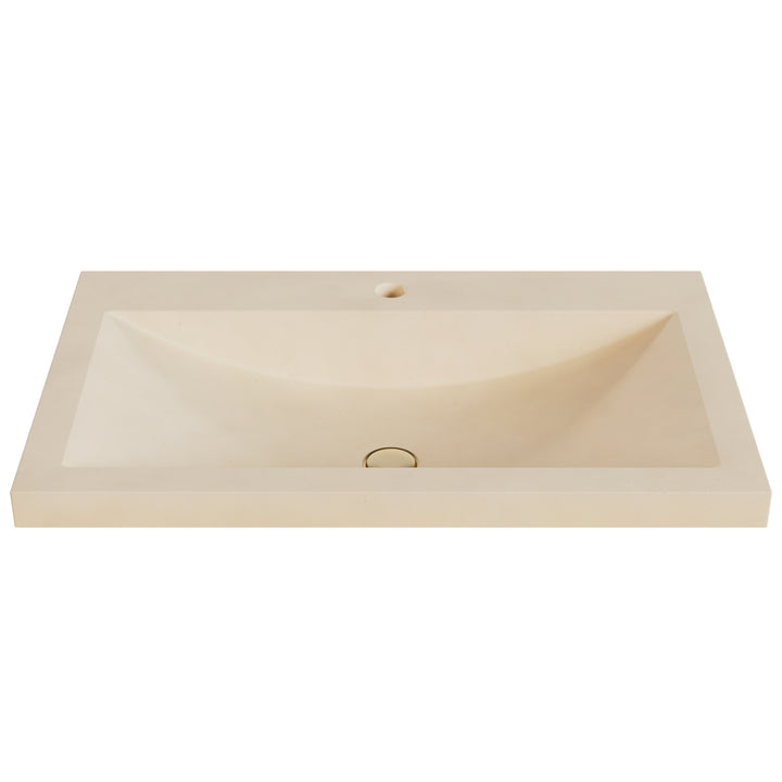 Nero Barrel Drop-In Faucet Ledge Sink - 30"