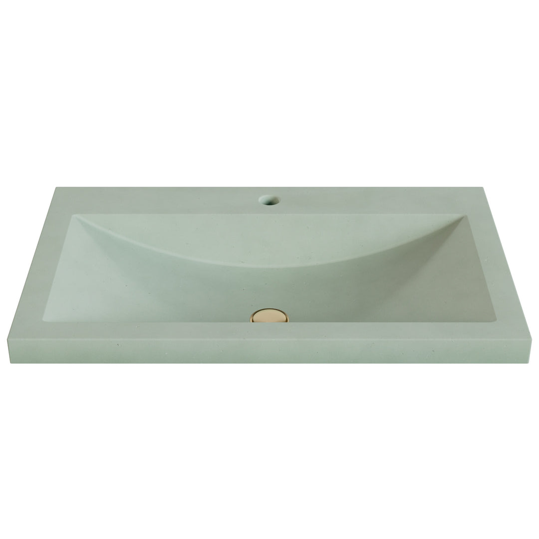 Nero Barrel Drop-In Faucet Ledge Sink - 30"