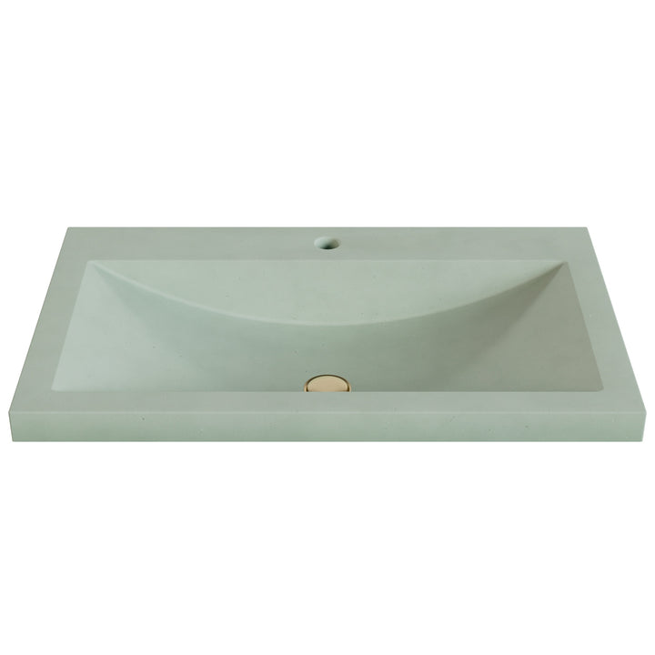 Nero Barrel Drop-In Faucet Ledge Sink - 30"