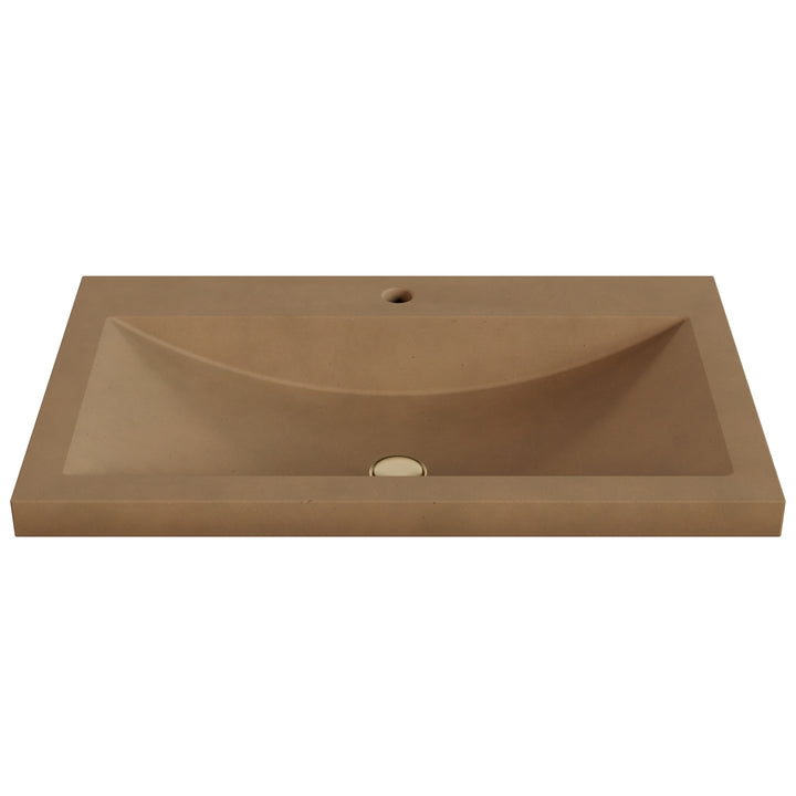 Nero Barrel Drop-In Faucet Ledge Sink - 30"