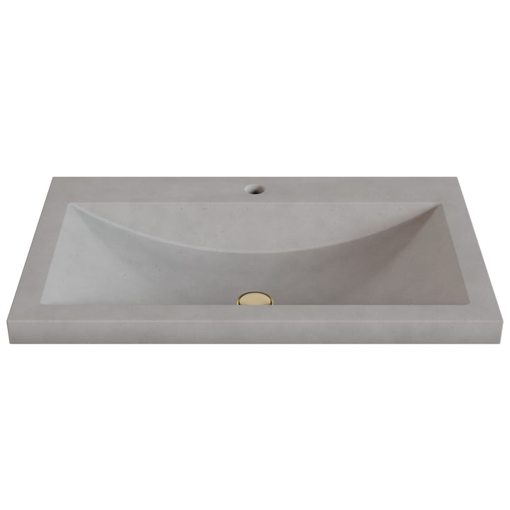 Nero Barrel Drop-In Faucet Ledge Sink - 30"