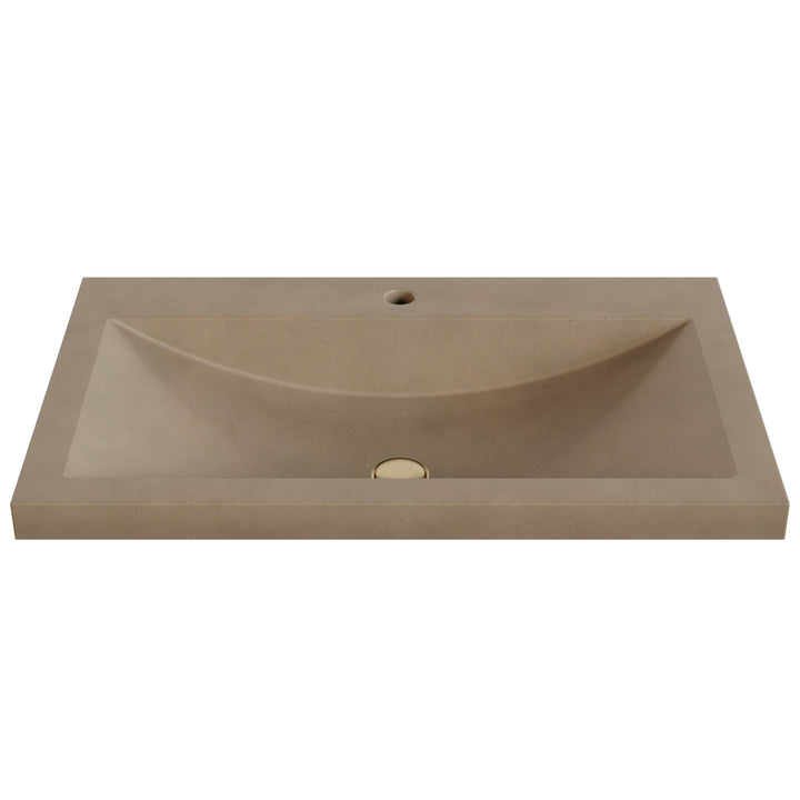 Nero Barrel Drop-In Faucet Ledge Sink - 30"