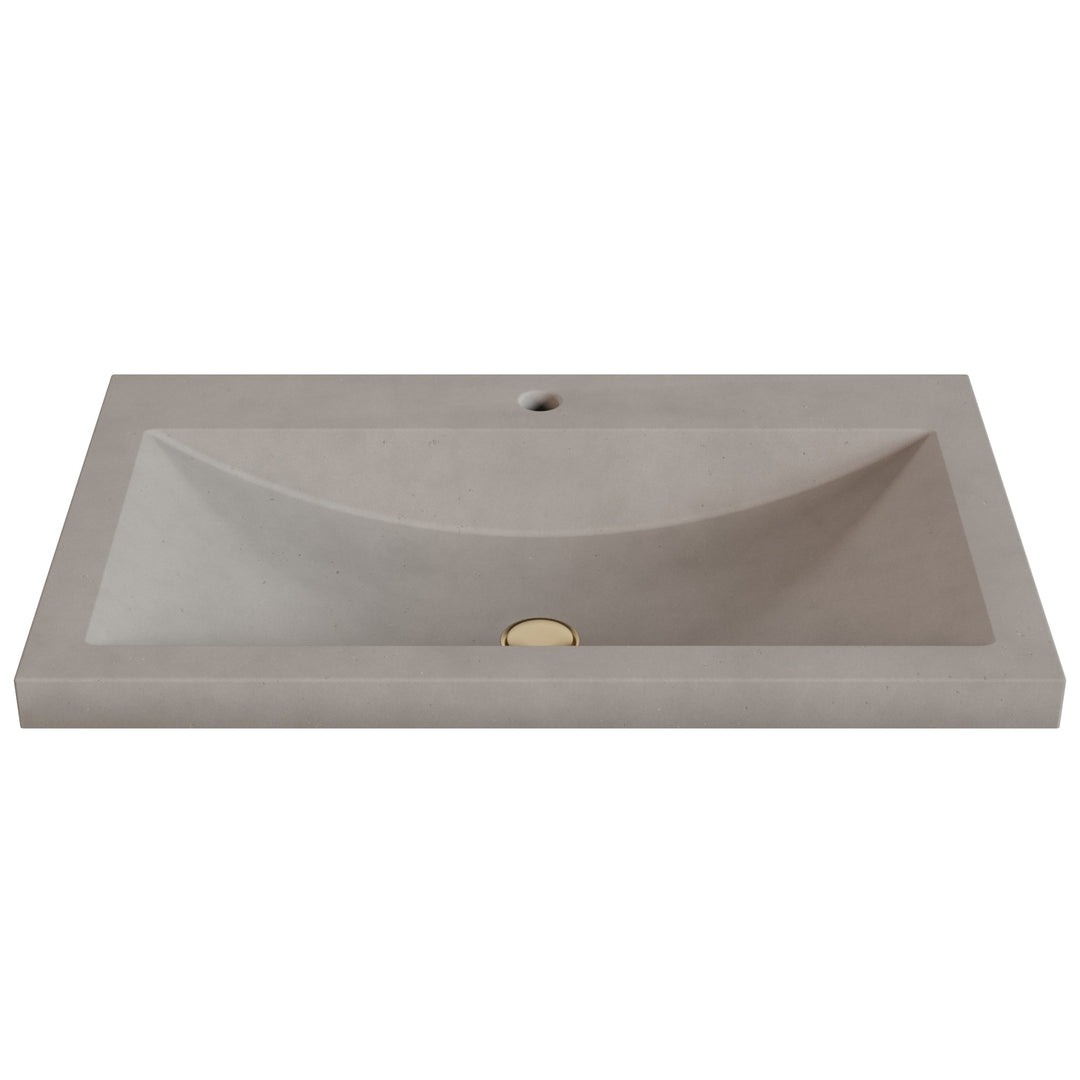Nero Barrel Drop-In Faucet Ledge Sink - 30"
