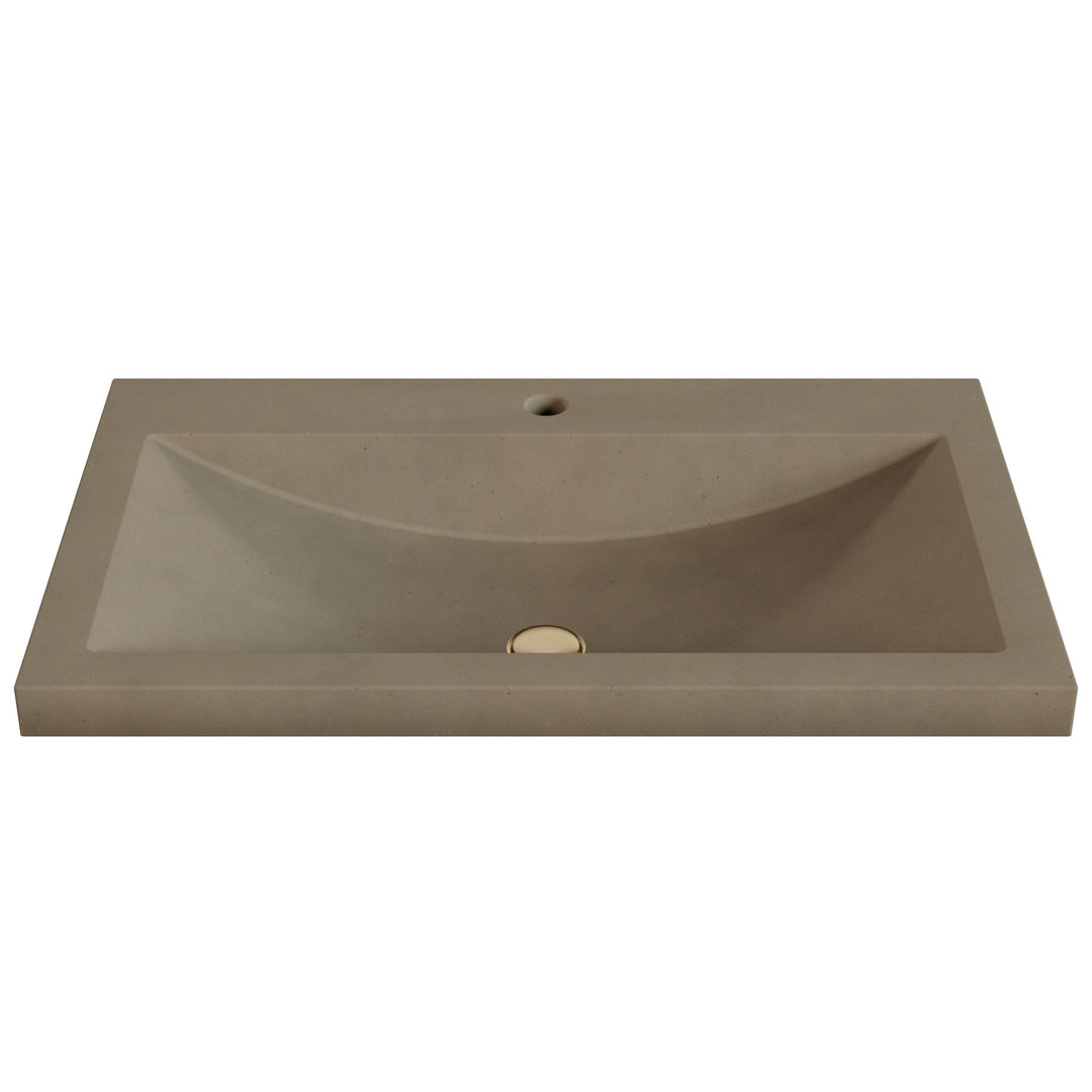 Nero Barrel Drop-In Faucet Ledge Sink - 30"