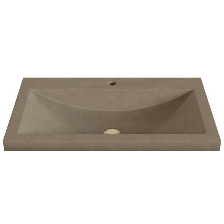 Nero Barrel Drop-In Faucet Ledge Sink - 30"