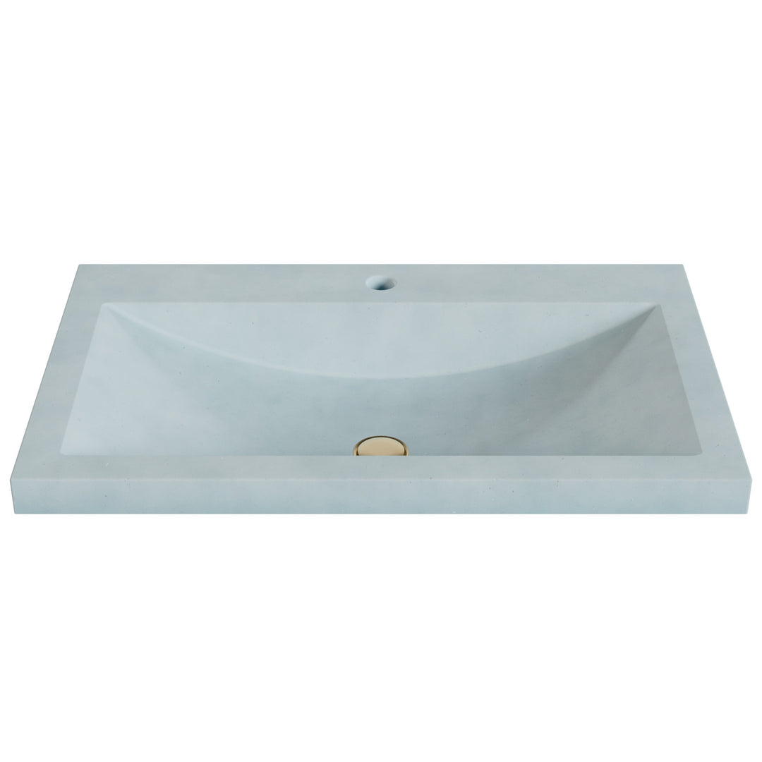Nero Barrel Drop-In Faucet Ledge Sink - 30"