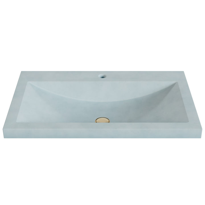 Nero Barrel Drop-In Faucet Ledge Sink - 30"