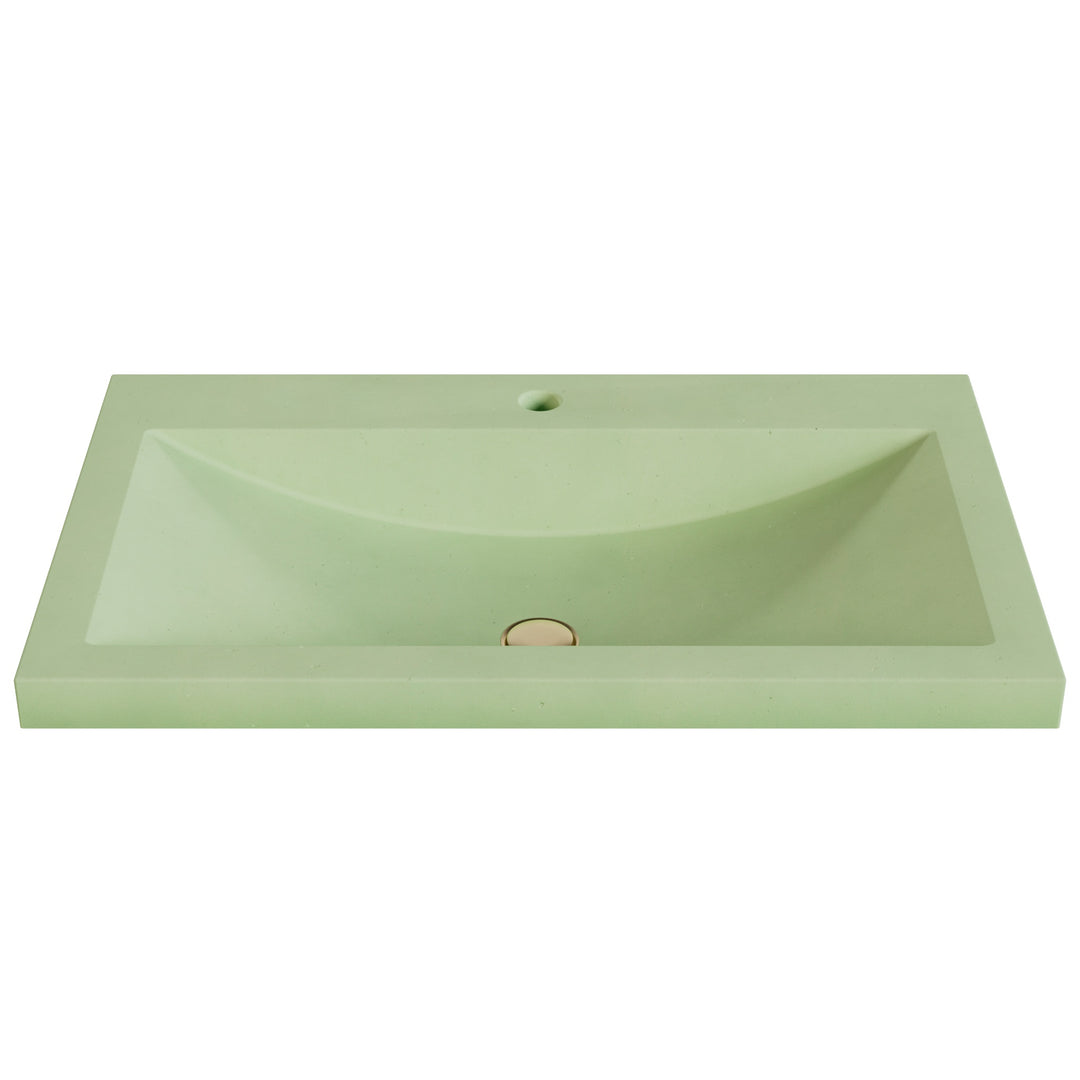 Nero Barrel Drop-In Faucet Ledge Sink - 30"