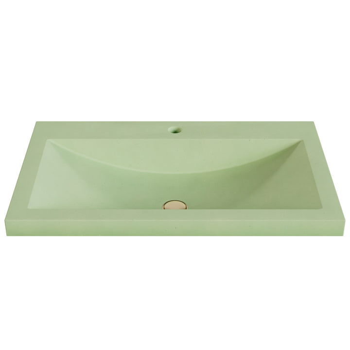 Nero Barrel Drop-In Faucet Ledge Sink - 30"