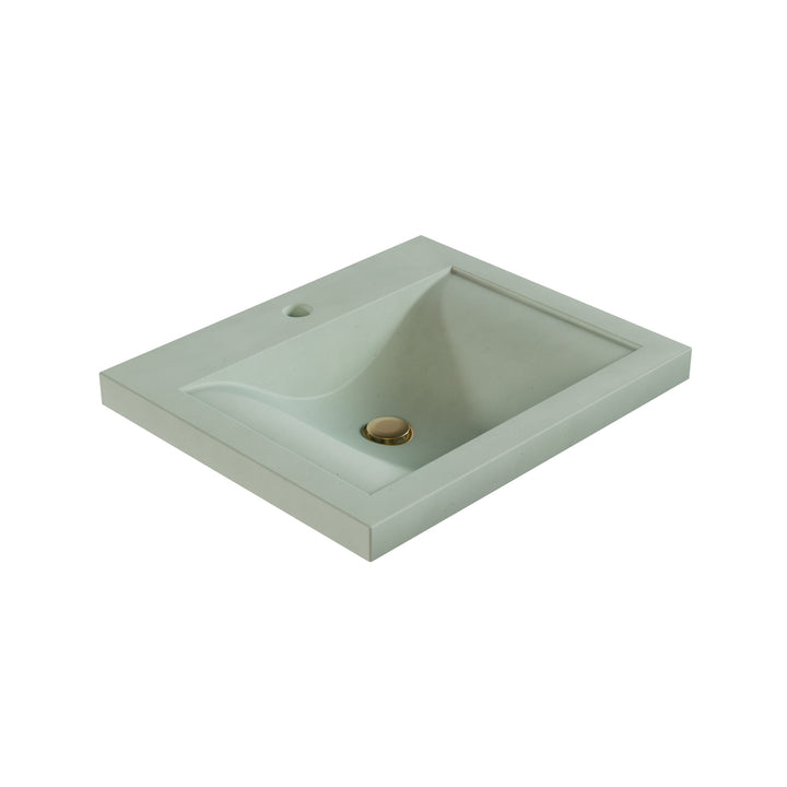 Nojiko Wave Drop-In Faucet Ledge Sink - 22"