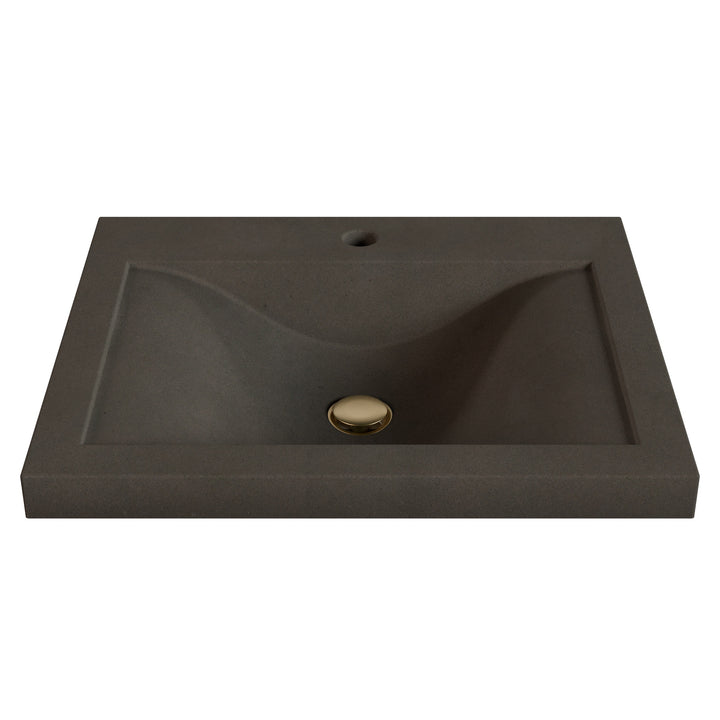 Nojiko Wave Drop-In Faucet Ledge Sink - 22"