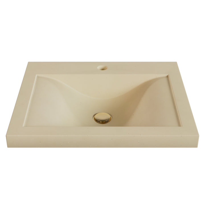 Nojiko Wave Drop-In Faucet Ledge Sink - 22"