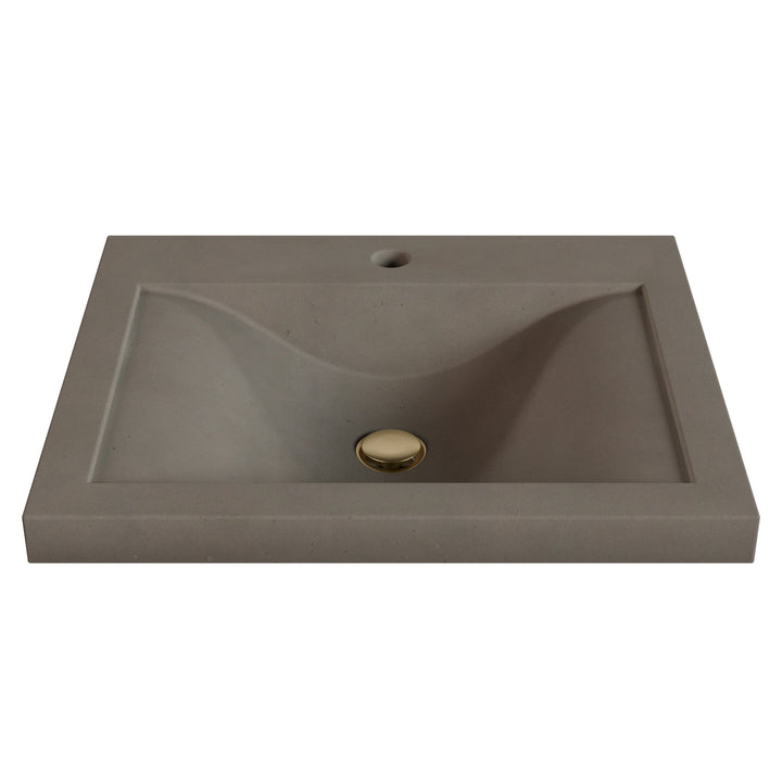 Nojiko Wave Drop-In Faucet Ledge Sink - 22"