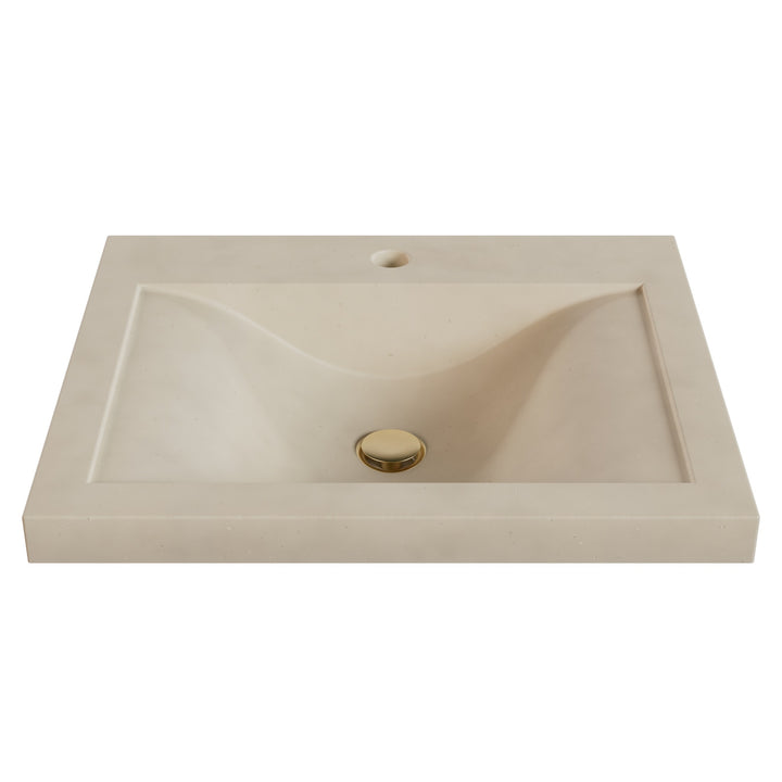 Nojiko Wave Drop-In Faucet Ledge Sink - 22"