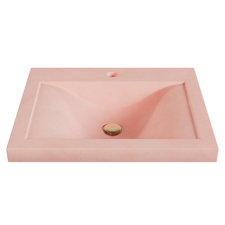 Nojiko Wave Drop-In Faucet Ledge Sink - 22"