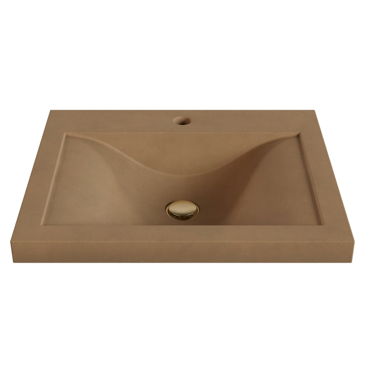 Nojiko Wave Drop-In Faucet Ledge Sink - 22"