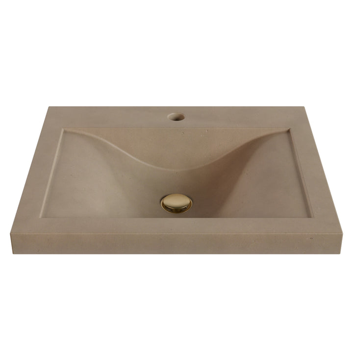 Nojiko Wave Drop-In Faucet Ledge Sink - 22"