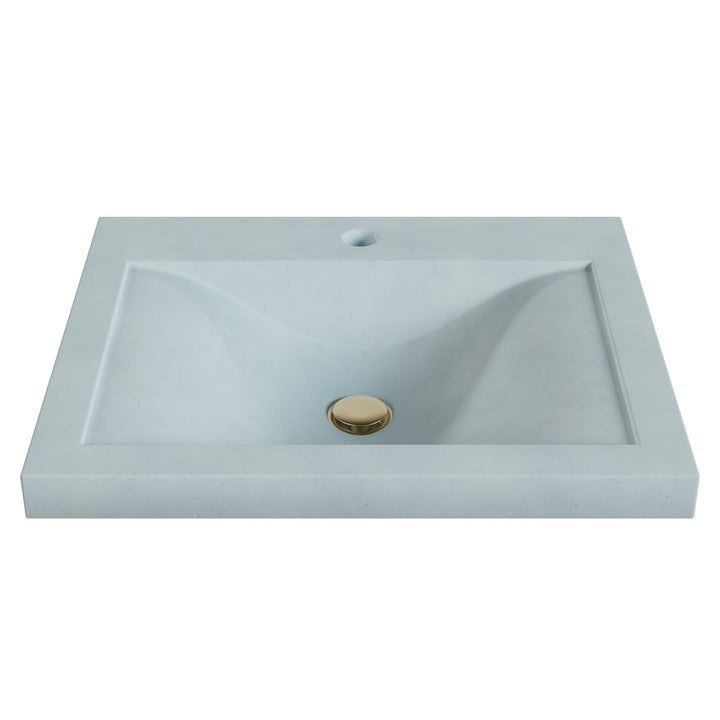 Nojiko Wave Drop-In Faucet Ledge Sink - 22"
