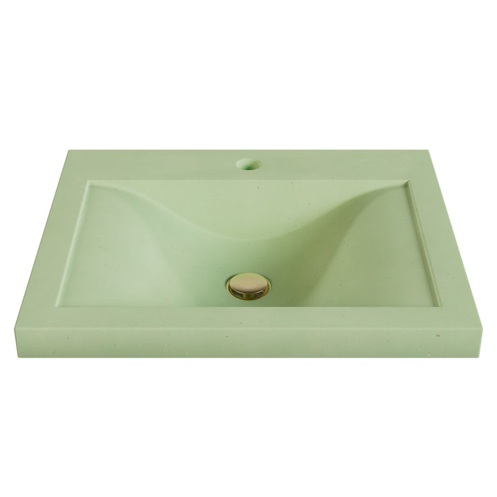Nojiko Wave Drop-In Faucet Ledge Sink - 22"