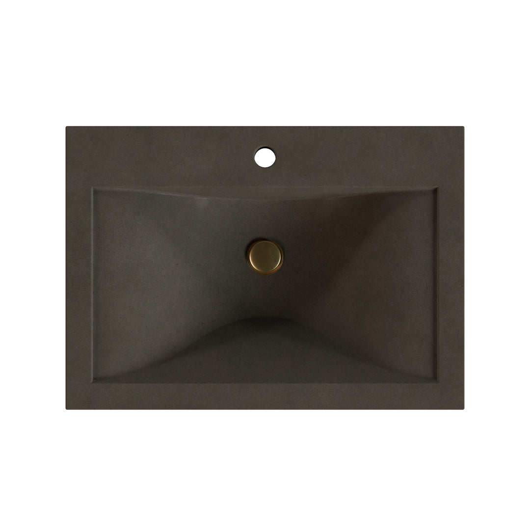 Nojiko Wave Drop-In Faucet Ledge Sink - 26"