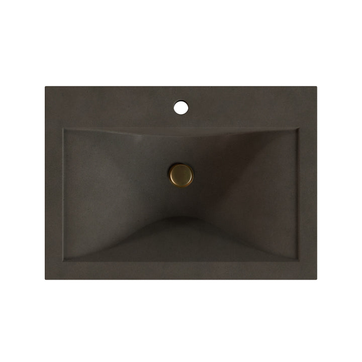 Nojiko Wave Drop-In Faucet Ledge Sink - 26"
