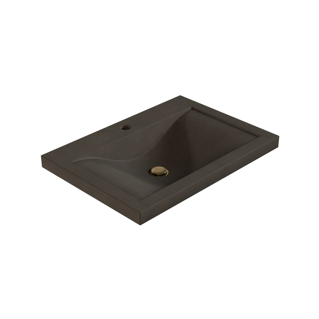 Nojiko Wave Drop-In Faucet Ledge Sink - 26"