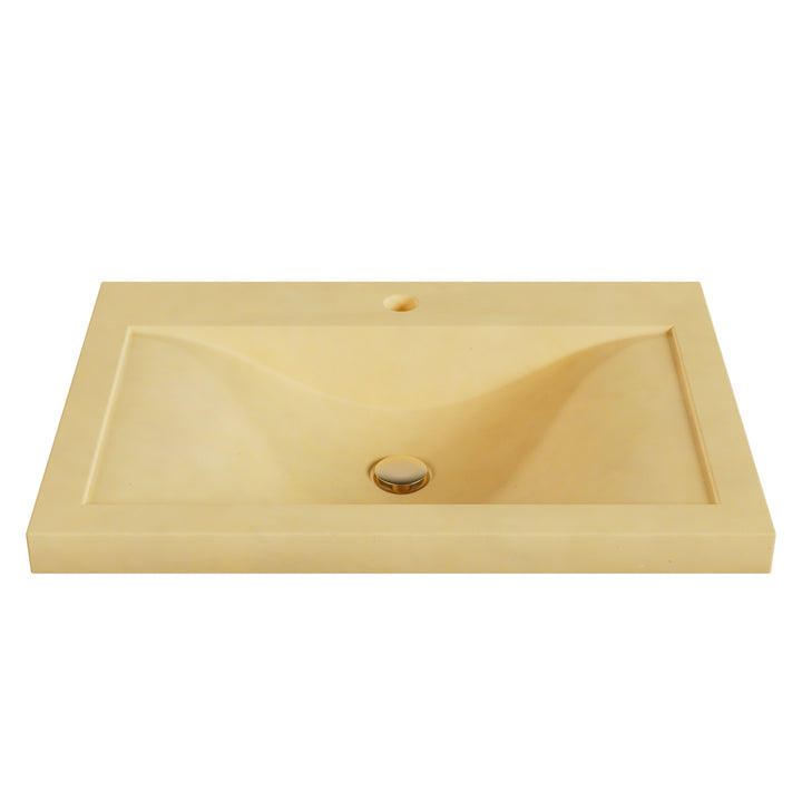 Nojiko Wave Drop-In Faucet Ledge Sink - 26"