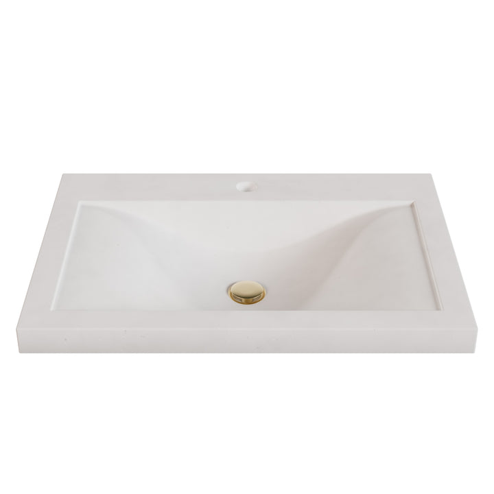 Nojiko Wave Drop-In Faucet Ledge Sink - 26"