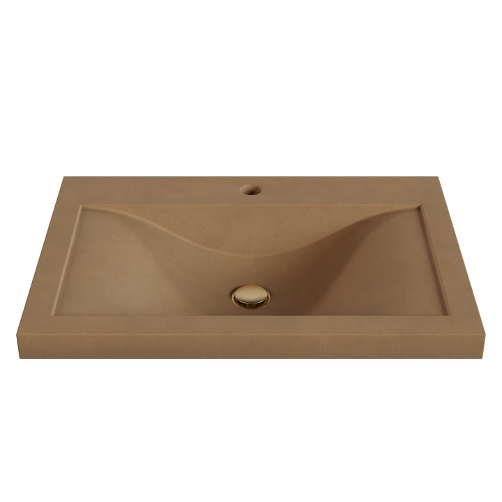 Nojiko Wave Drop-In Faucet Ledge Sink - 26"