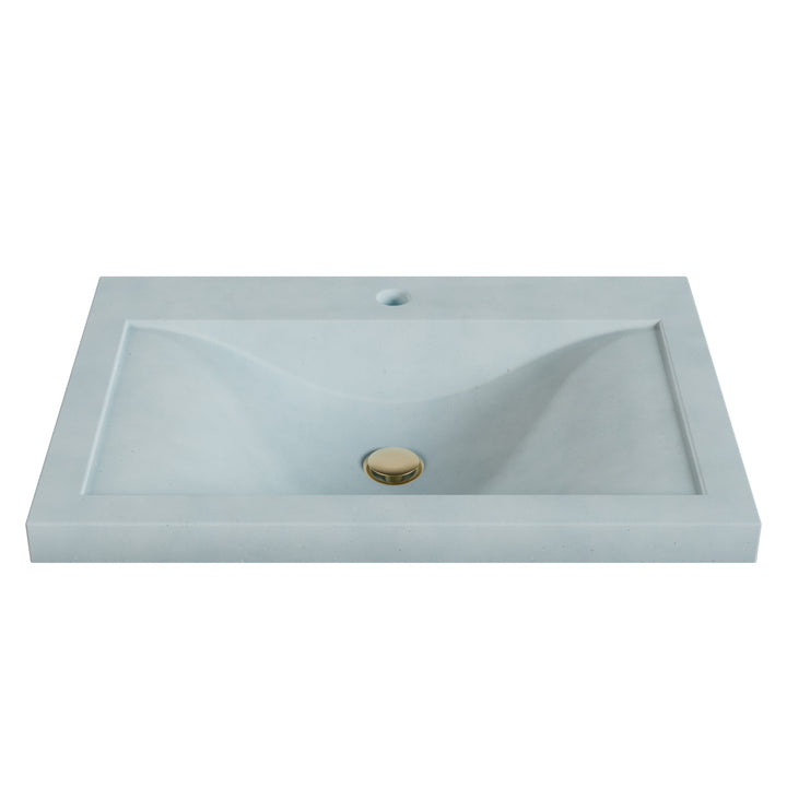 Nojiko Wave Drop-In Faucet Ledge Sink - 26"