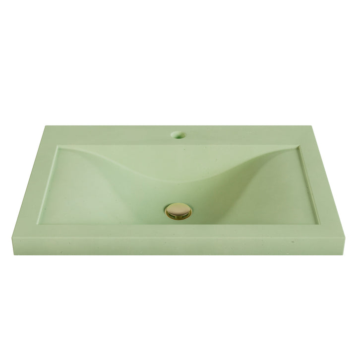 Nojiko Wave Drop-In Faucet Ledge Sink - 26"