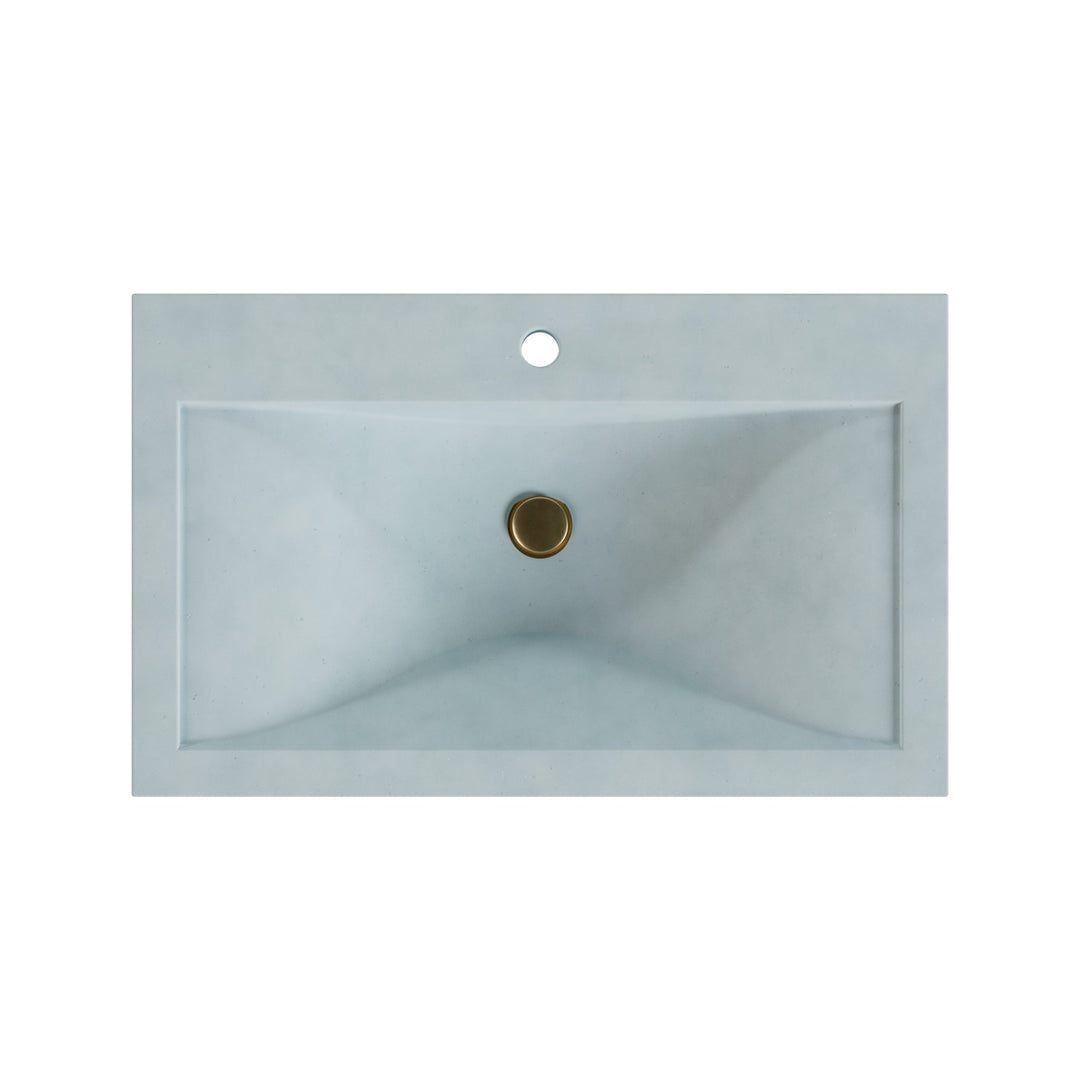 Nojiko Wave Drop-In Faucet Ledge Sink - 30"