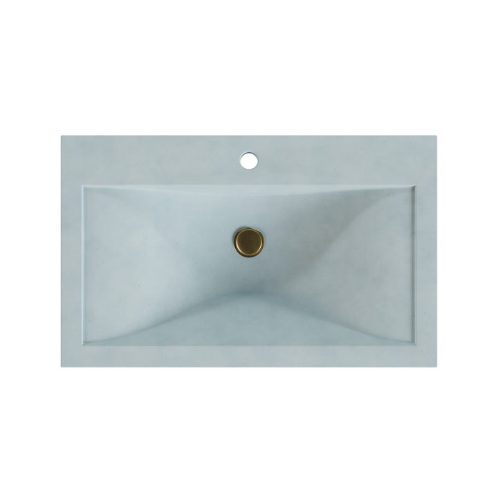 Nojiko Wave Drop-In Faucet Ledge Sink - 30"