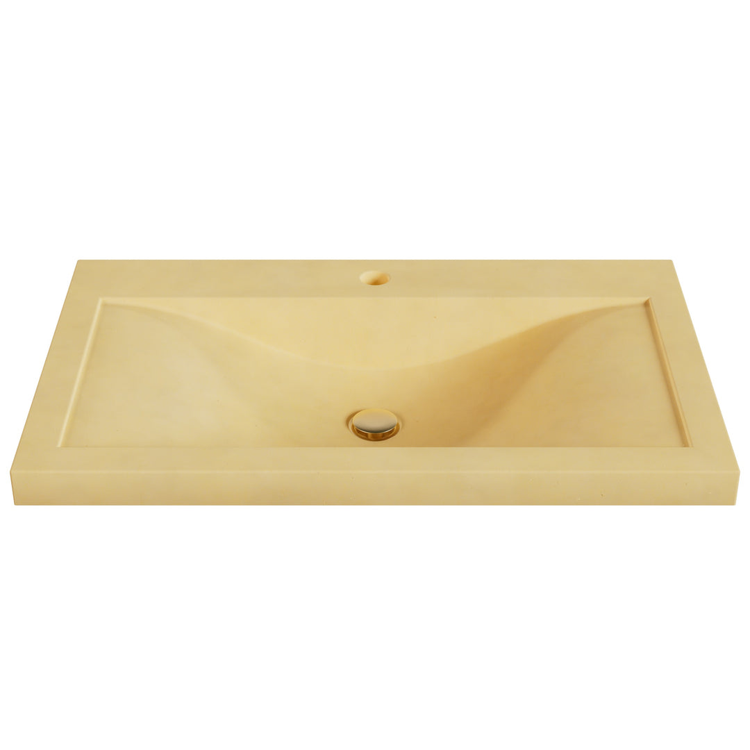 Nojiko Wave Drop-In Faucet Ledge Sink - 30"